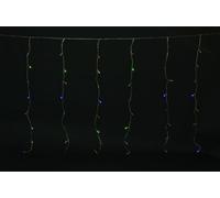 Tenda luminosa Natale 96 Led Ø 5mm Flash Multicolor 3mx1h 12 stringhe Euronatale