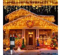 TENDA LUMINOSA NATALIZIA 200 LED 5M LUCI DA ESTERNO IMPERMEABILI IP44