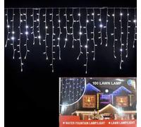 Tenda Luminosa Natalizia 3mtx70x30cm flash bianco/freddo/ prolungabile 100led [EEK: A]