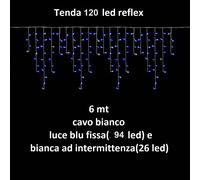 Tenda Luminosa Natalizia Luci di Natale a led da esterno interno cascata catena [EEK: A]