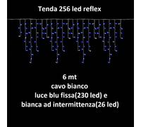 tenda luminosa natalizia luci di natale a led da esterno luce fredda calda blu m [EEK: A++]