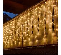 Tenda Luminosa Natalizia NATALE LUCI 3m x 120cm led PROLUNGABILE PIOGGIA REB [EEK: Conforme]