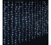 Tenda Luminosa Natalizia NATALE LUCI 3m x 120cm led PROLUNGABILE PIOGGIA REB [EEK: Conforme]