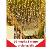 Tenda Luminosa Natalizia NATALE LUCI 5 metri x 100cm led PROLUNGABILE PIOGGIA [EEK: A+++]