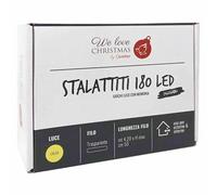 Tenda luminosa Stalattiti 180 led Luce calda 4,2x0,5m con giochi di luce filo tr