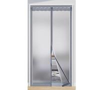 Tenda magnetica isolante per porta, copertura isolante opaca, durevole e resistente all'usura, design a strisce magnetiche complete, ideale per estate e inverno