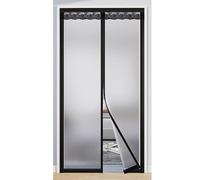 Tenda magnetica isolante per porta, copertura isolante opaca, durevole e resistente all'usura, design a strisce magnetiche complete, ideale per estate e inverno