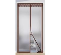 Tenda magnetica isolante per porta, copertura isolante opaca, durevole e resistente all'usura, design a strisce magnetiche complete, ideale per estate e inverno