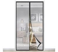 Tenda Magnetica Isolante Termica in EVA 120x200 cm，protezione dal freddo e dal calore in inverno,Chiusura magnetica dello schermo della porta di auto sigillante，antivento，Nero
