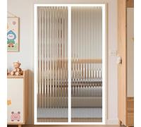 Tenda Magnetica Isolante Termica in PVC Trasparente,Tende Termiche Isolanti per Il Freddo Chiusura Automatica Inverno a Prova di Vento Tenere Caldo per porta cantina, balconi, terrazze