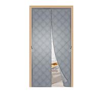 Tenda Magnetica Isolante Termica per Porta Personalizzabile,Tenda Termica Isolante Freddo e Caldo,Chiusura Automatica,Adatta Per Interni ed Esterni e Cortile (Grigio, Dimensioni personalizzabili)