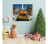 Tenda Magnetica Isolante Termica per Tende 107 x 108 cm Isolamento Termico, Protezione Dal Freddo Antivento Insonorizzata Tende Termiche per Tenda, per Balcone, Soggiorno, A