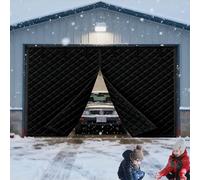 Tenda Magnetica Isolata Termica, Resistente Al Freddo E All'Acqua, Tenda Per Porta Garage Per L'Inverno, Copertura Isolante Per Porte Invernali, Nero 457x213 Cm(Grigio,305x244 cm)