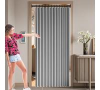 Tenda Magnetica Oscurante a Fisarmonica 200 x 192 cm Divisorio per Stanza, Isolamento Termico, per La Privacy Tende Oscuranti a Soffietto per Camera da Letto, Bagno, Grigio