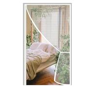 Tenda Magnetica Per Zanzariera Per Porte, 125x185cm Impedisce L'Ingresso Di Insetti, Ventilazione Con Zanzariera Magnetica, Per Porta Della Cantina Porta Scorrevole Del Soggiorno, Bianco