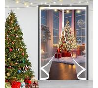 Tenda Magnetica Termoisolante 112 x 250 cm Riduzione Del Rumore, a Prova di Fumo, Protezione Dal Freddo Porta Magnetica Tende per Cantina, Balcone, A