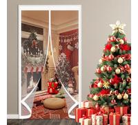 Tenda Magnetica Termoisolante 145 x 165 cm Protezione Dal Freddo Antivento Insonorizzata, Isolamento Termico Tende Termiche per Porta per Soggiorno, Balcone, A