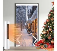 Tenda Magnetica Termoisolante 70 x 115 cm Protezione Dal Freddo, Trasparente, Impermeabile, Insonorizzazione Tenda Invernale Magnetica Termoisolante per Balcone Cantina, A