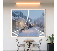 Tenda Magnetica Termoisolante 76 x 114 cm Impermeabile Contro Freddo Antipolvere, Chiusura Automatica Zanzariera Magnetica, Tenda Oscurante, per Tende Varie Taglie, A