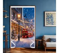 Tenda Magnetica Termoisolante 85 x 100 cm Trasparente, Impermeabile, Insonorizzazione, Protezione Dal Freddo Tenda per Porta Invernale per Soggiorno, Balcone, A