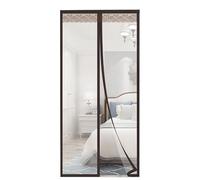 Tenda magnetica trasparente per porte isolate, tenda isolante in EVA a prova di freddo per porte e finestre di balconi, cucine e camere da letto, autochiudente (brown,200x220cm)