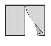 Tenda Magnetica Zanzariera,125x145cm Porta Tenda Zanzariera,Chiuso Automaticamente Pieghevole Si Chiude da Sola,Porte per Balconi Portefinestre Nero