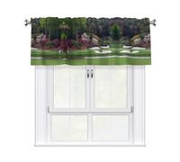 Tenda mantovana con stampa campo da golf per cucina, 137,2 x 45,7 cm, semi trasparente, 1 pannello, tende corte per camera da letto, bagno