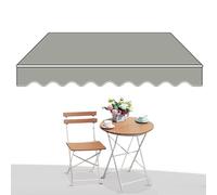 Tenda manuale retrattile 2 x 1,5 m/3 x 2,5 m/4x/5 x baldacchino portatile con manovella e telaio in alluminio per balcone, finestra, porta, terrazza, giardino, soluzione perfetta per parasole