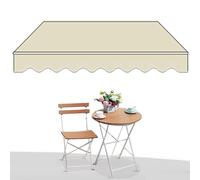 Tenda manuale retrattile 2 x 1,5 m/3 x 2,5 m/4x/5 x baldacchino portatile con manovella e telaio in alluminio per balcone, finestra, porta, terrazza, giardino, soluzione ombreggiante esterna