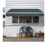 Tenda manuale retrattile con manovella, impermeabile, per balcone, angolo regolabile, baldacchino da giardino, 2 x 1,5 m, protezione solare esterna per finestre e patio