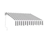 Tenda manuale retrattile da 2 x 1,5 m/2,5 m/3 x 2,5 m, resistente ai raggi UV, impermeabile, con manovella e ferramenta, ideale per patio, balcone e soluzioni di ombra all'aperto commerciali
