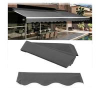 Tenda manuale retrattile impermeabile e resistente ai raggi UV, 4 x 1,5 m, baldacchino per ombrellone, gazebo, patio, soluzione perfetta per l'ombra esterna