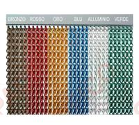 Tenda moschiera antimosche colorata catena alluminio tende 100 metri lineari ml