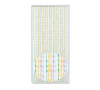 TENDA MOSCHIERA CON FILI PERLINE DECORO MULTICOLORE IN PVC 140X230CM TPL20 01733