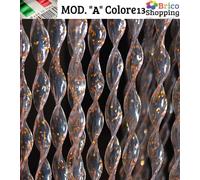 Tenda Moschiera Zanzariera a Fili In PVC per Esterno Porta Balcone Mod.A Glitter
