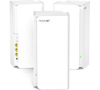 Tenda MX21 Pro AXE5700 Sistema Mesh WiFi 6E Kit da 3 Tri Band 5665Mbps Copertura 680m² Router Mesh Casa Completa Porte Gigabit