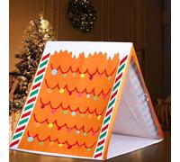 Tenda natalizia di pan di zenzero - Dove i sogni di vacanza trovano una casa, casa marrone gioco, divertente casetta leggera staccabile per interni con facile montaggio, decorazione per feste di