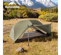 Tenda Naturehike Mongar Pro per 1 2 3 Persone, Ultraleggera e Impermeabile, per Campeggio ed Escursionismo, Portatile, in Nylon 20D con Tettoia