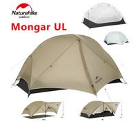 Tenda Naturehike Mongar UL 1-2 persone Tenda da ciclismo ultraleggera in nylon 15D antipioggia a doppio strato da campeggio Escursionismo all'aperto Zaino in spalla Brown 1 Person