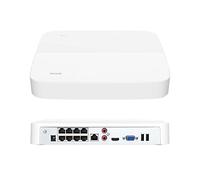 Tenda NVR 8 Canali, 4K PoE NVR Videoregistratore di sorveglianza, Trasmissione a 250m, H.265+, IEEE 802.3af/at, Plug and Play, HDD(fino a 10TB)/Cloud Storage, 4KV Protezione contro i Fulmini, N6P-8H