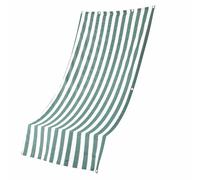 Tenda ombreggiante a caduta 145x250 cm, waterproof, 12 anelli inclusi, righe verdi e bianche, Esté