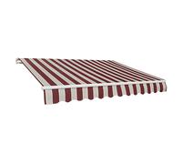 Garden Friend Tenda Da Sole A Barra Quadra telaio in alluminio telo in poliestere misure 200x300 cm riga bordeaux red