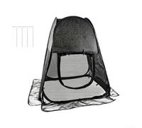 Tenda ombreggiante per piante, 71 x 71 x 81 cm, protezione da giardino, con picchetti, per gelo e vento, per coltivare la casa all'aperto, colore nero (1 pezzo)