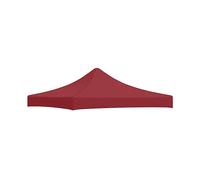 TENDA OMBREGGIANTE VIDAXL Tetto Per Tendone Per Feste 3x3 M Rosso Borgogna