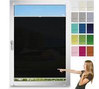 Tenda oscurante a rullo, 100 x 115 cm, senza fori, design giorno e notte, portatile, per finestre e porte, elegante e funzionale