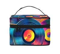 Tenda oscurante colorata per finestra CD, con tasca per asta, motivo: dischi musicali, tenda oscurante per soggiorno, camera da letto, cucina, 117 x 45 cm