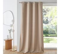 Tenda oscurante con occhielli, Voda Beige 140 x 250 cm