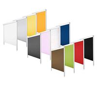 Tenda oscurante con scatola e barre laterali 100% oscuramento termico - MEGA selezione - 18 dimensioni - 12 colori, senza fori (70x200 cm, grigio chiaro)