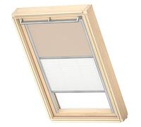 Tenda oscurante Duo, VELUX Originale per P34, PK34, P04, Beige con guida grigia