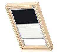 Tenda oscurante Duo, VELUX Originale per P34, PK34, P04, Nero con guida grigia